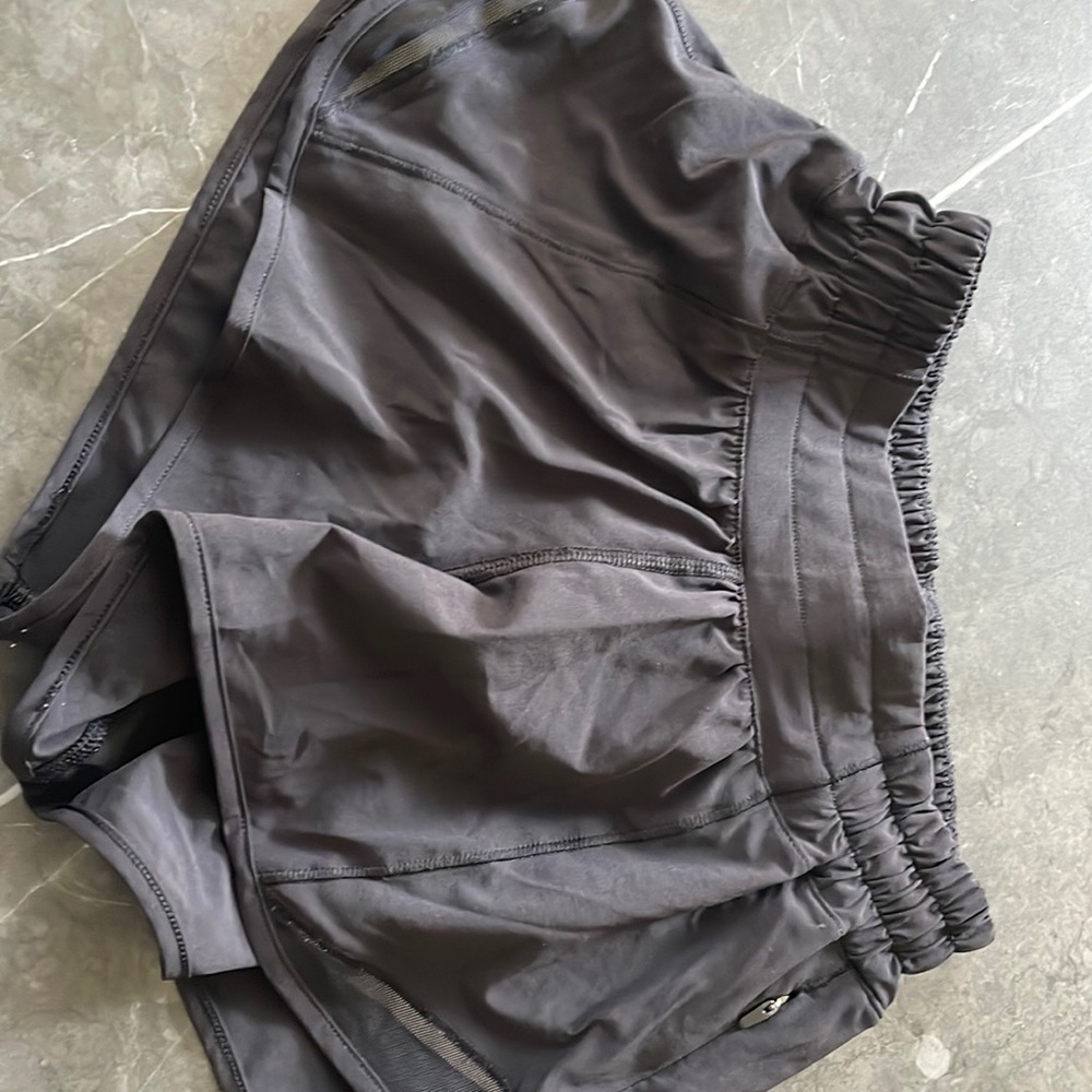 Lululemon athletic shorts, black hotty hot low rise 2.5 inch, size 0.
